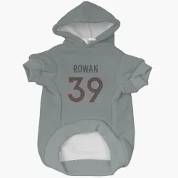 Denver Broncos Kyrese Rowan Gray Pet Hoodie for Dog & Cat