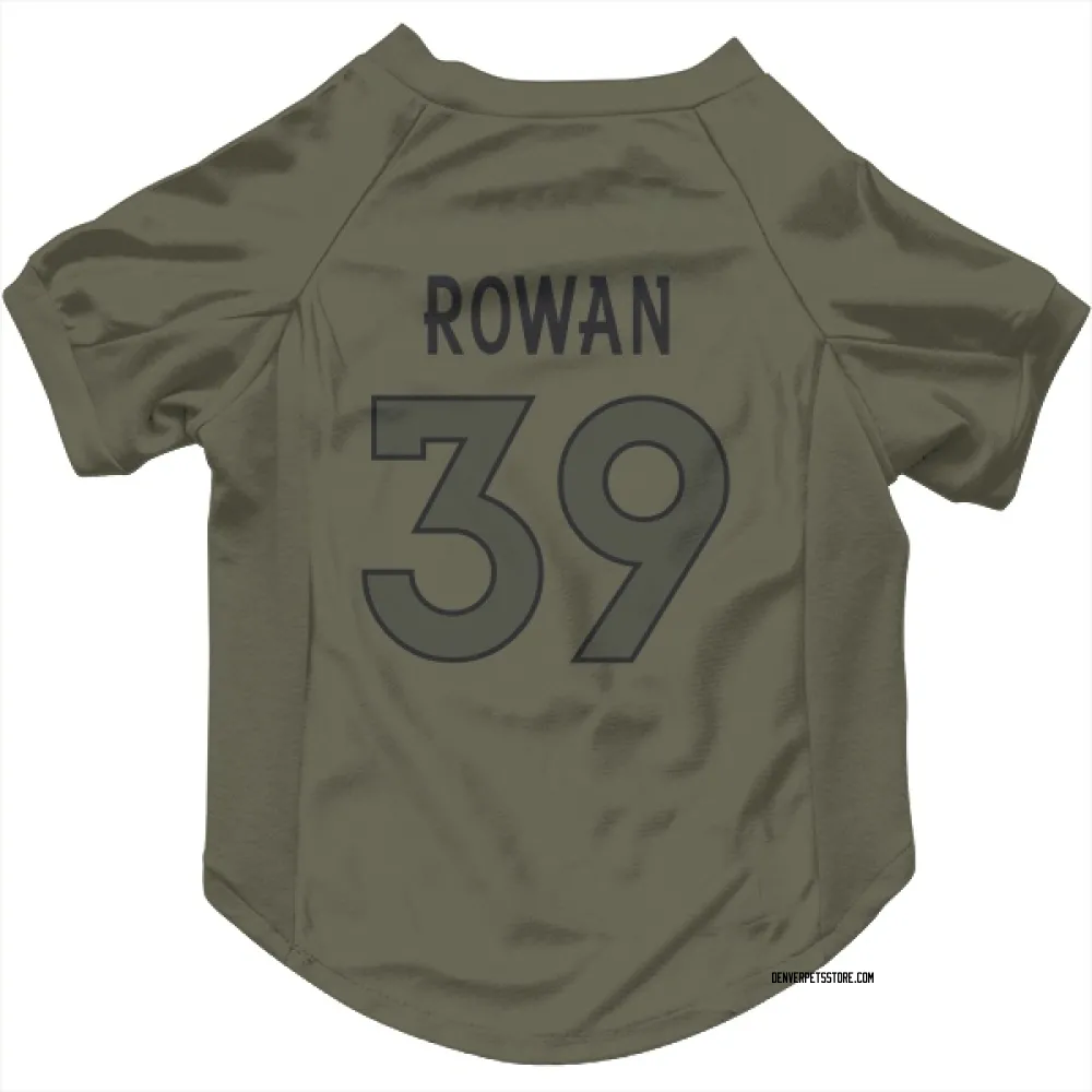 Denver Broncos Kyrese Rowan Olive Pet Jersey for Dog & Cat