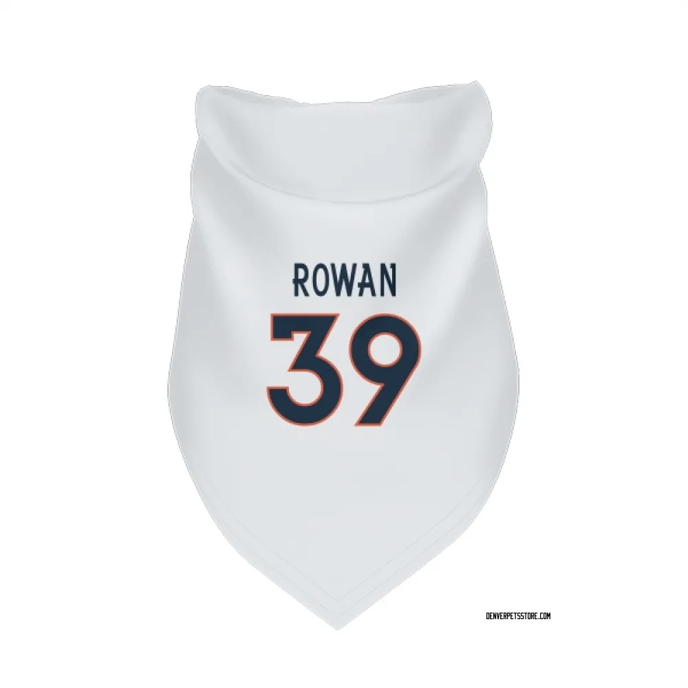 Denver Broncos Kyrese Rowan White Pet Bandana for Dog & Cat