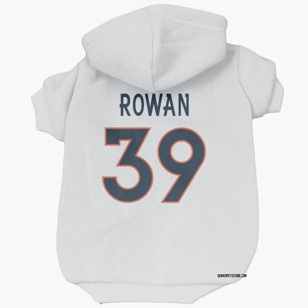 Denver Broncos Kyrese Rowan White Pet Hoodie for Dog & Cat