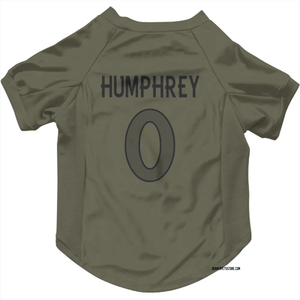 Denver Broncos Lil'Jordan Humphrey Olive Pet Jersey for Dog & Cat