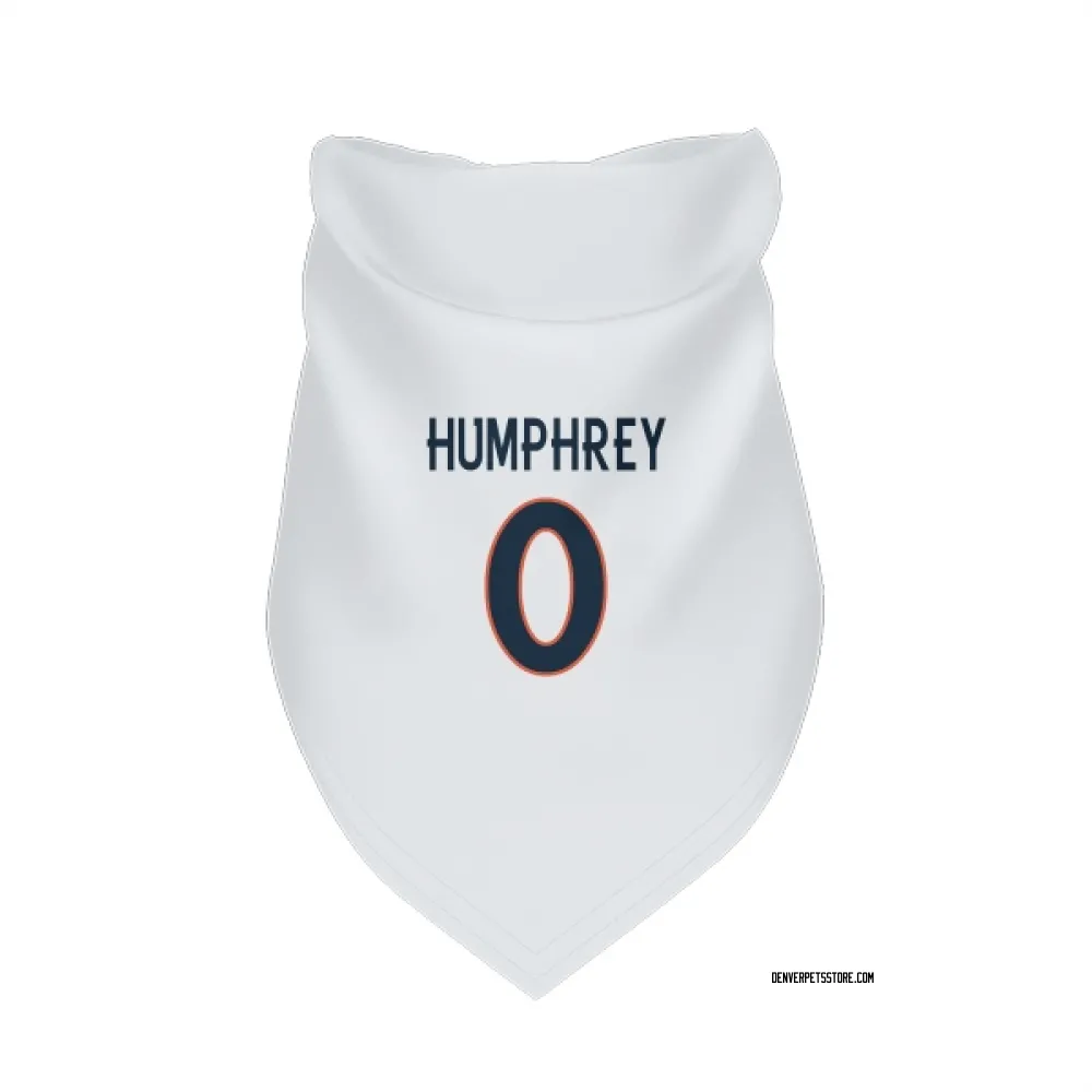 Denver Broncos Lil'Jordan Humphrey White Pet Bandana for Dog & Cat