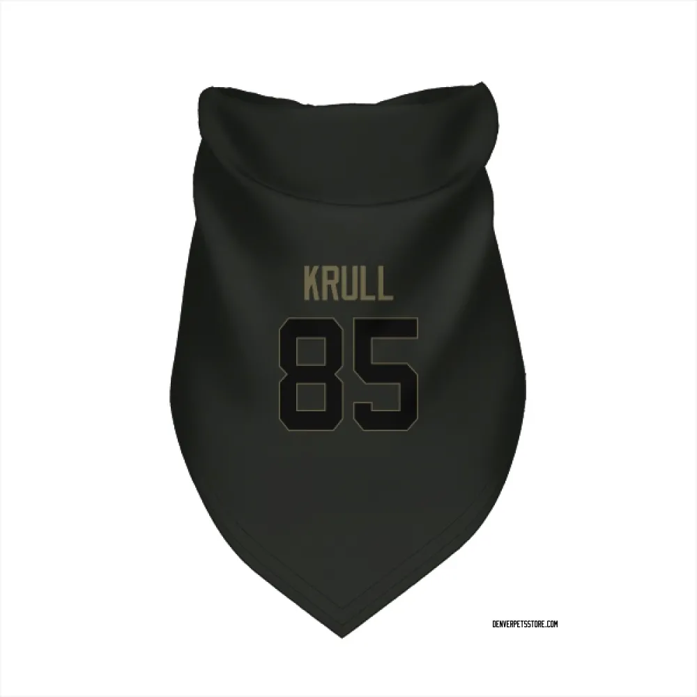 Denver Broncos Lucas Krull Black Service Pet Bandana for Dog & Cat