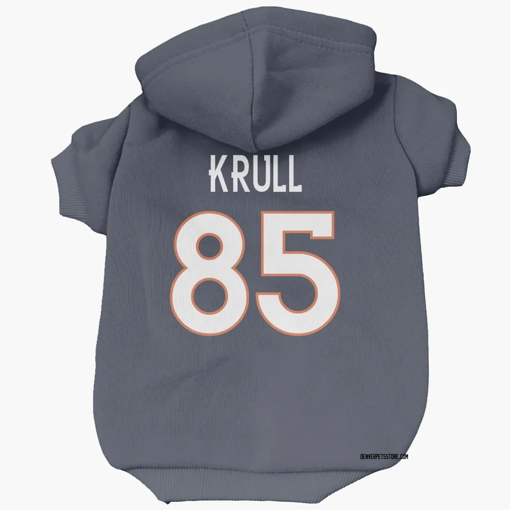 Denver Broncos Lucas Krull Navy Pet Hoodie for Dog & Cat