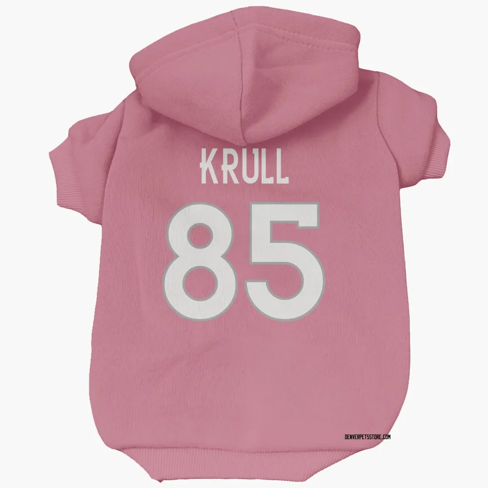 Denver Broncos Lucas Krull Pink Pet Hoodie for Dog & Cat