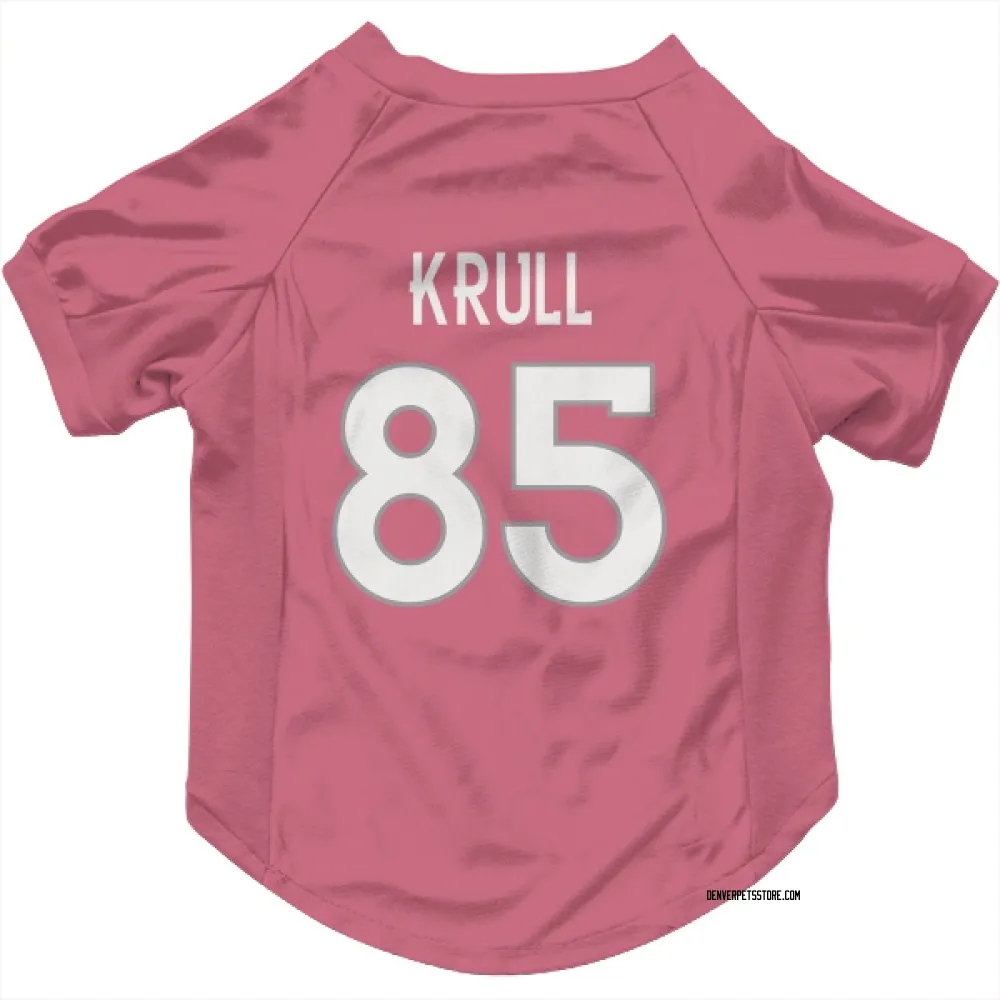 Denver Broncos Lucas Krull Pink Pet Jersey for Dog & Cat