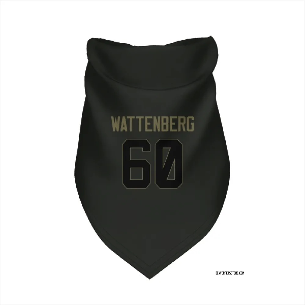 Denver Broncos Luke Wattenberg Black Service Pet Bandana for Dog & Cat