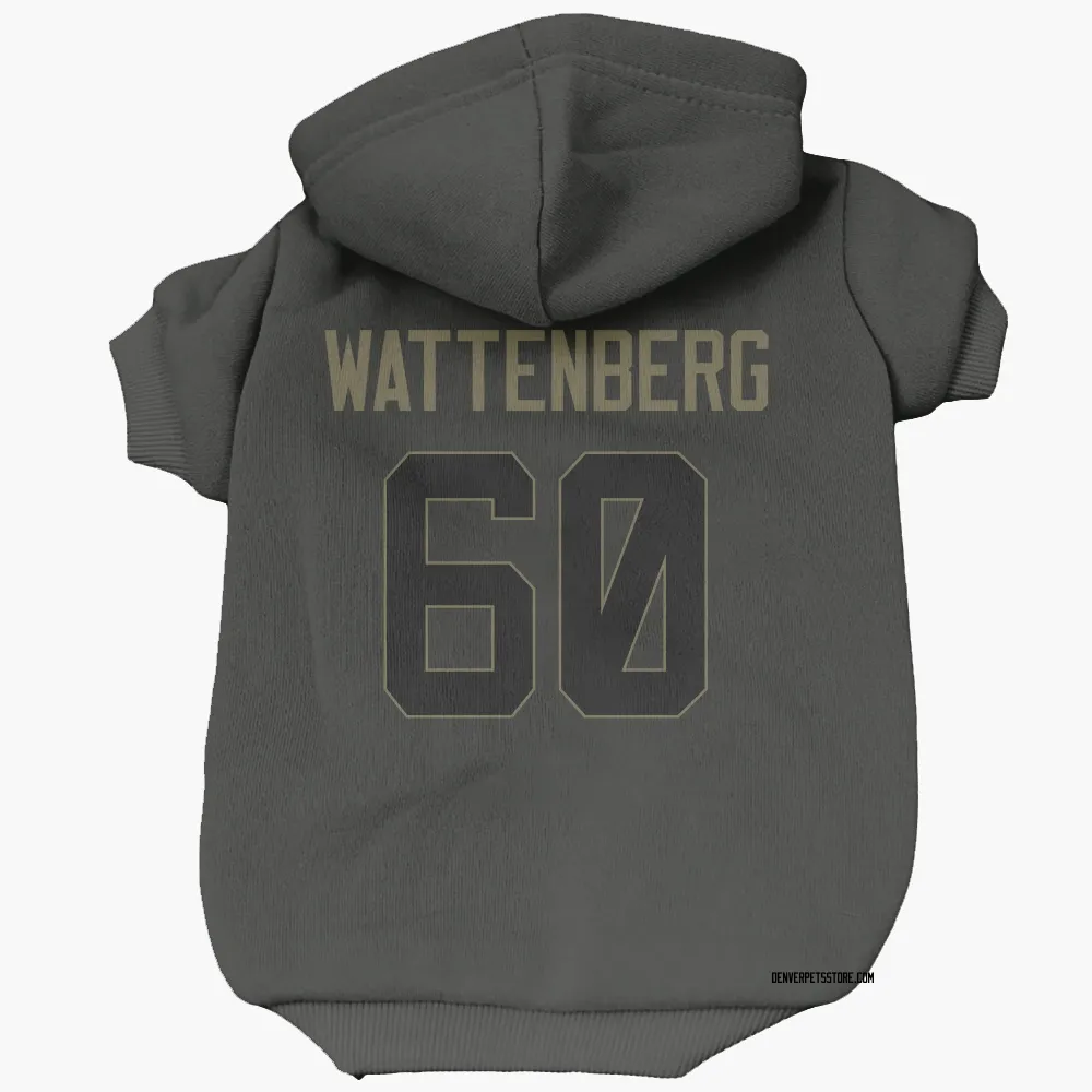 Denver Broncos Luke Wattenberg Black Service Pet Hoodie for Dog & Cat