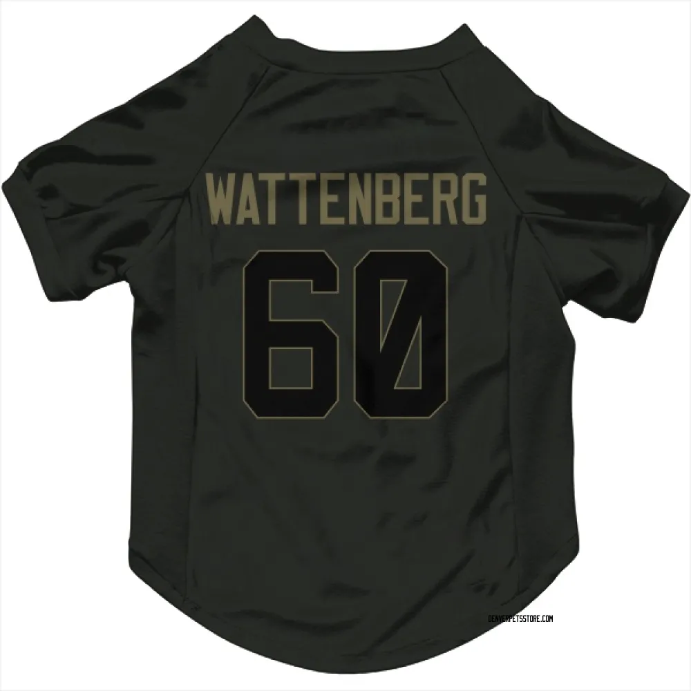 Denver Broncos Luke Wattenberg Black Service Pet Jersey for Dog & Cat