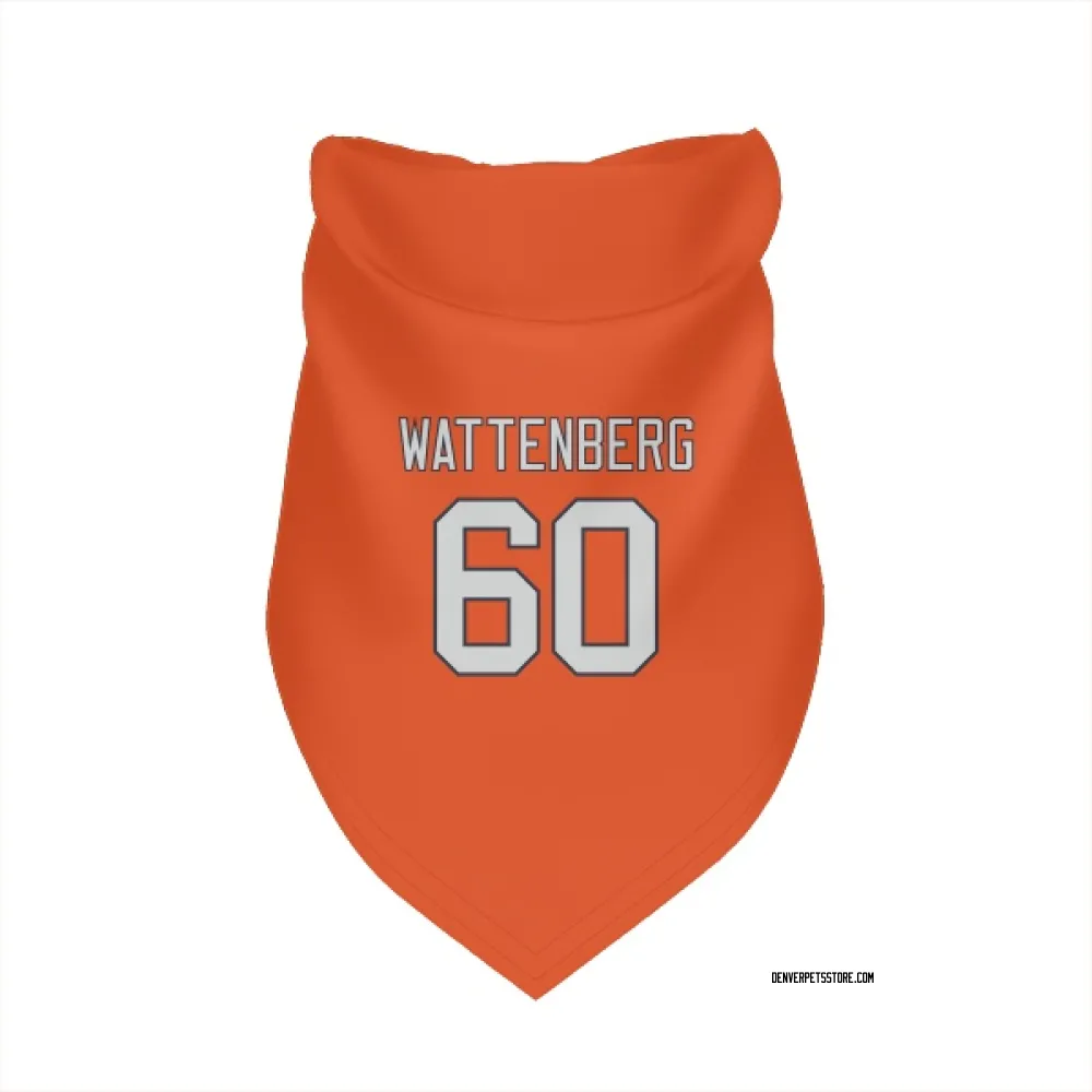 Denver Broncos Luke Wattenberg Orange Pet Bandana for Dog & Cat