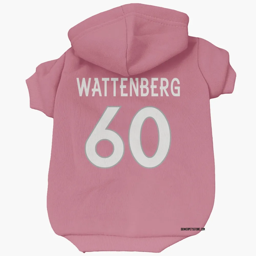 Denver Broncos Luke Wattenberg Pink Pet Hoodie for Dog & Cat