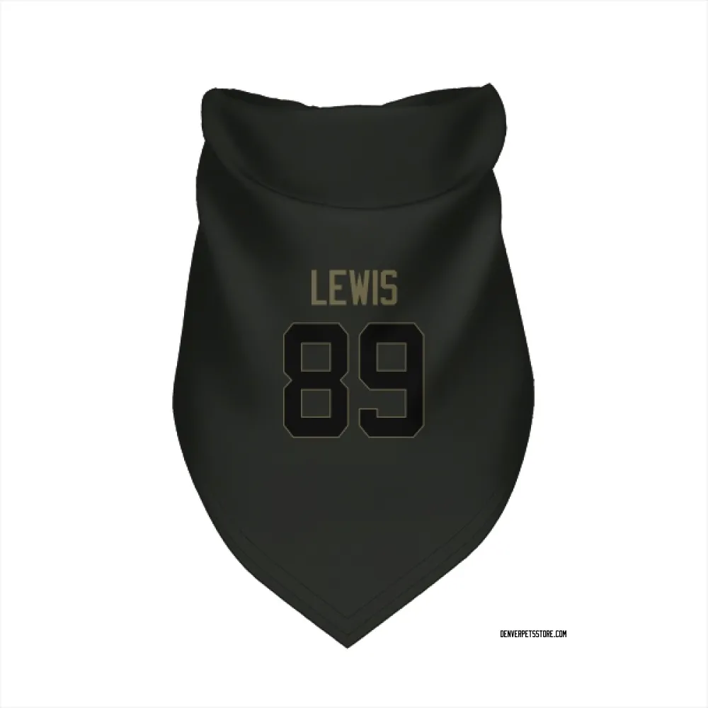 Denver Broncos Marcedes Lewis Black Service Pet Bandana for Dog & Cat