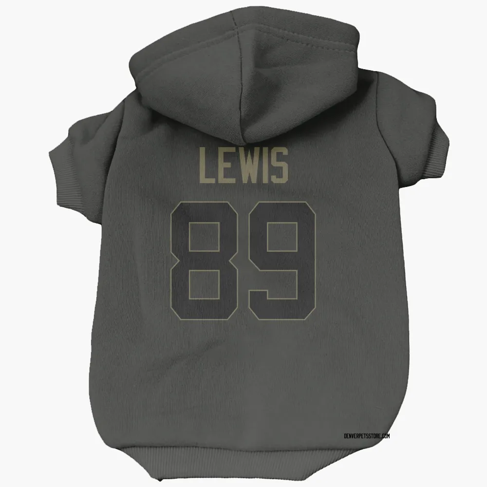 Denver Broncos Marcedes Lewis Black Service Pet Hoodie for Dog & Cat