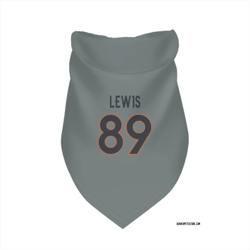 Denver Broncos Marcedes Lewis Gray Pet Bandana for Dog & Cat