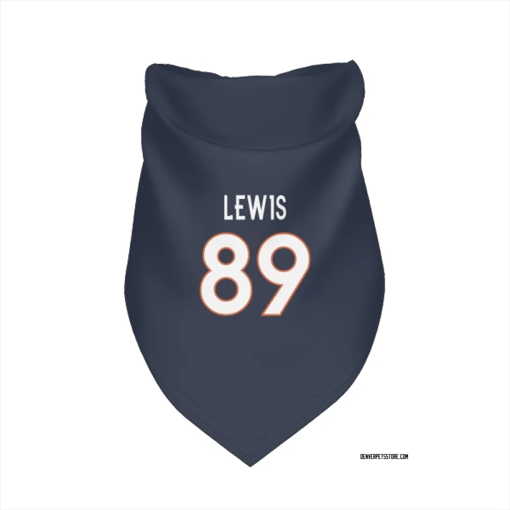 Denver Broncos Marcedes Lewis Navy Pet Bandana for Dog & Cat