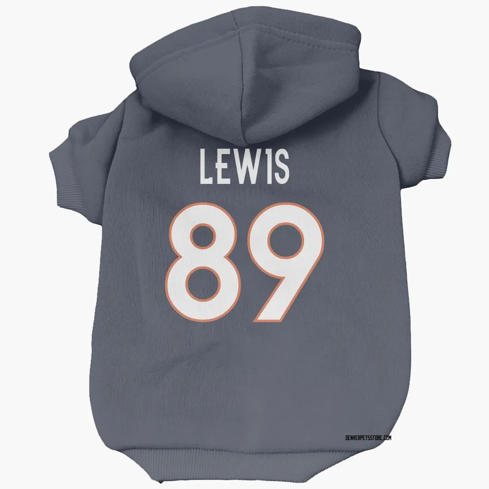 Denver Broncos Marcedes Lewis Navy Pet Hoodie for Dog & Cat