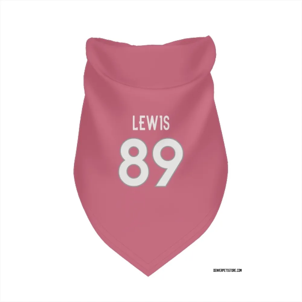 Denver Broncos Marcedes Lewis Pink Pet Bandana for Dog & Cat