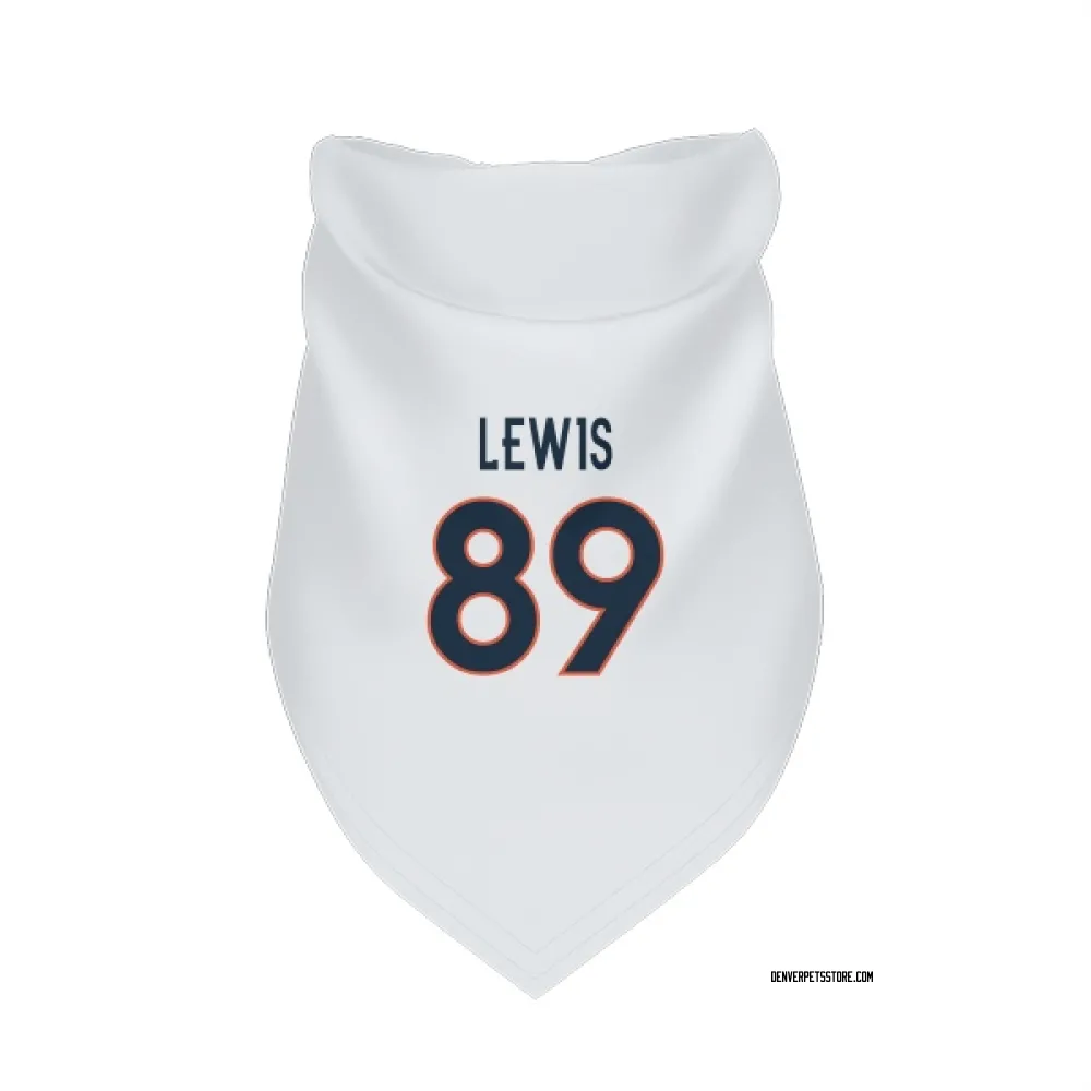 Denver Broncos Marcedes Lewis White Pet Bandana for Dog & Cat