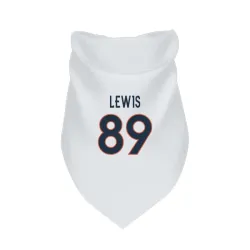 Denver Broncos Marcedes Lewis White Pet Bandana for Dog & Cat