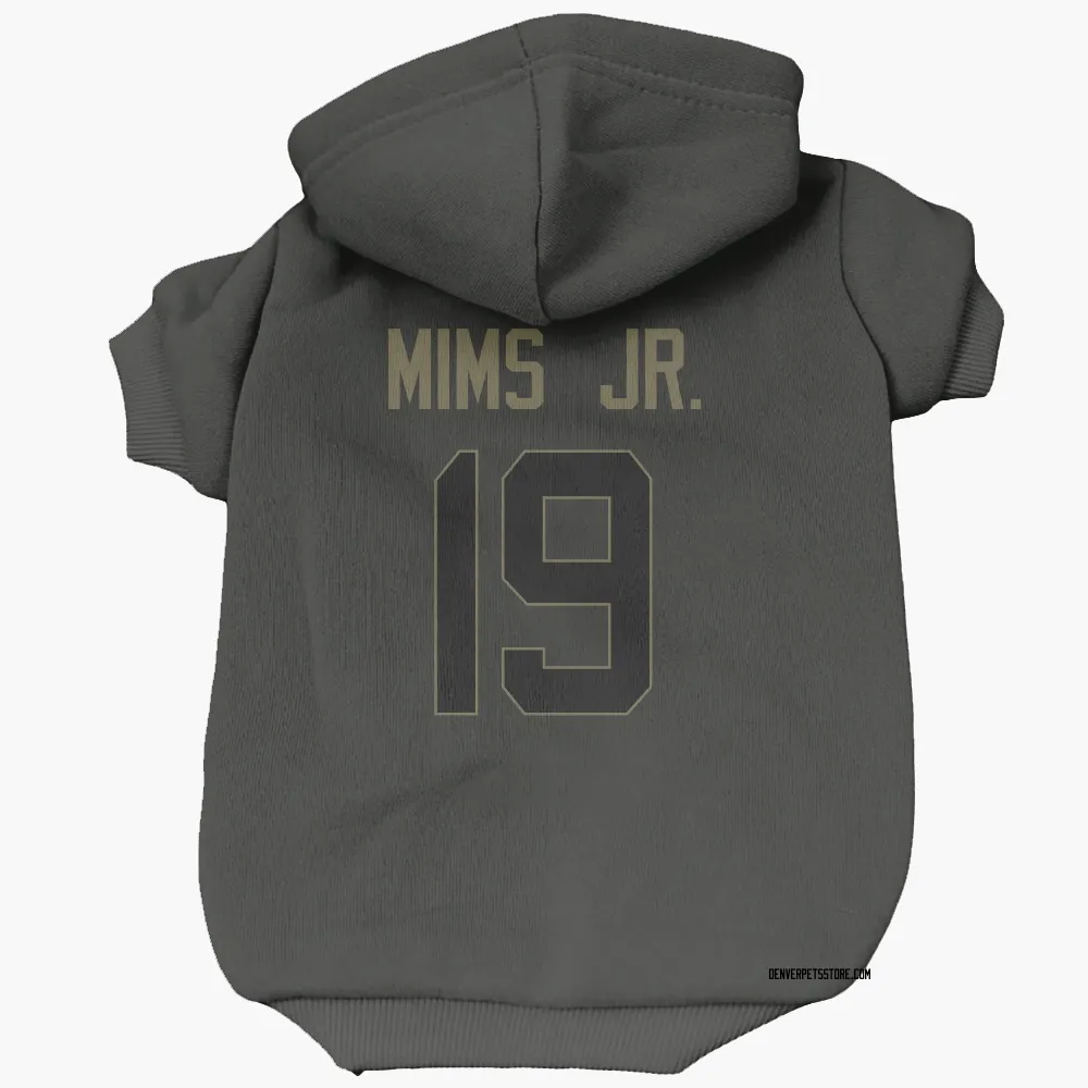 Denver Broncos Marvin Mims Jr. Black Service Pet Hoodie for Dog & Cat