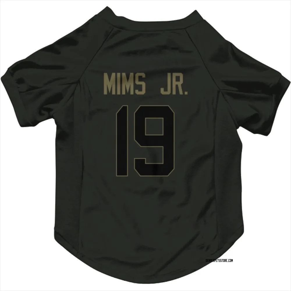 Denver Broncos Marvin Mims Jr. Black Service Pet Jersey for Dog & Cat