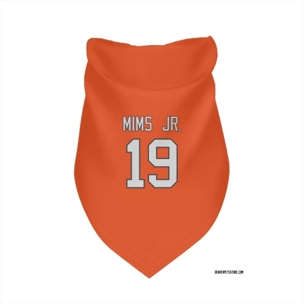 Denver Broncos Marvin Mims Jr. Orange Pet Bandana for Dog & Cat