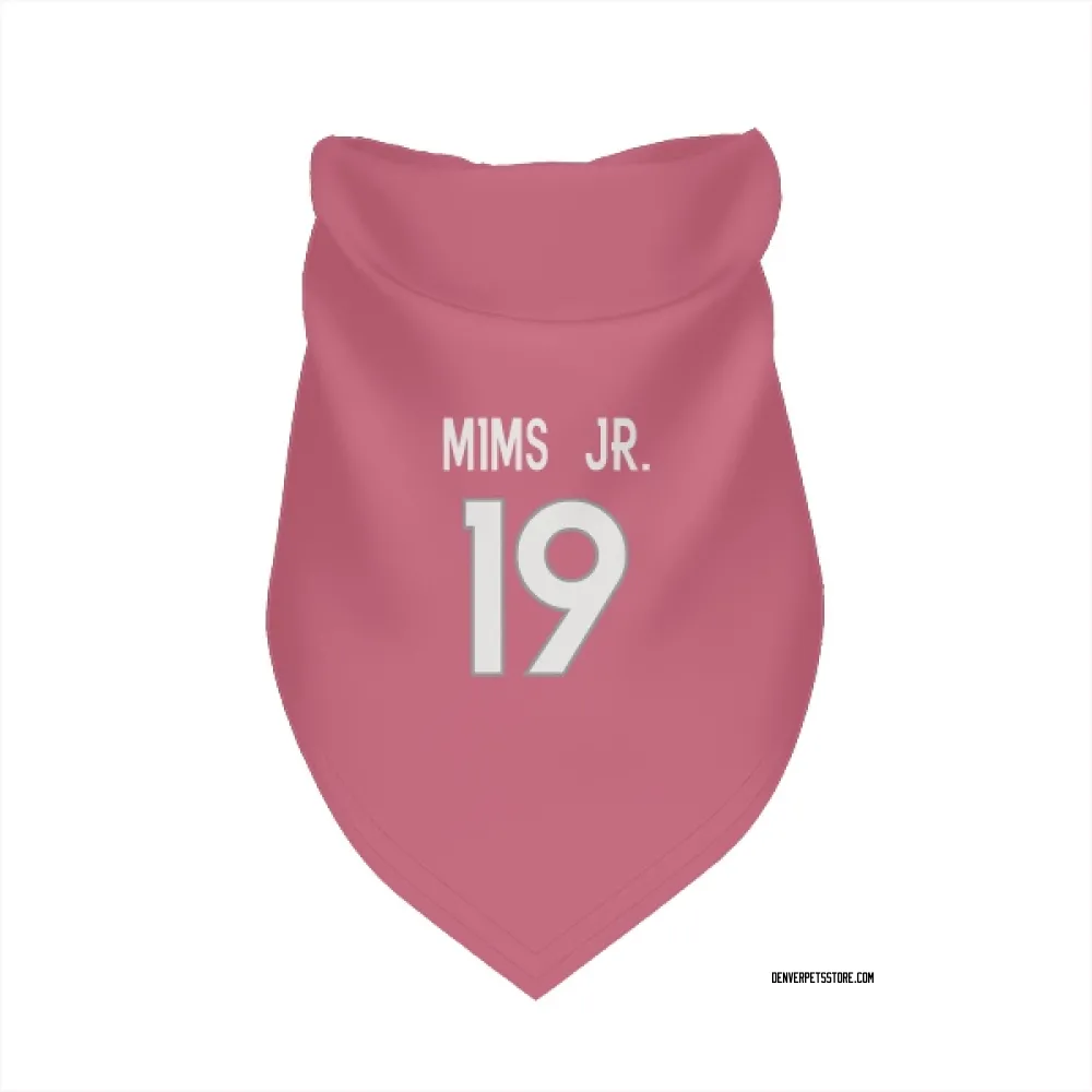 Denver Broncos Marvin Mims Jr. Pink Pet Bandana for Dog & Cat