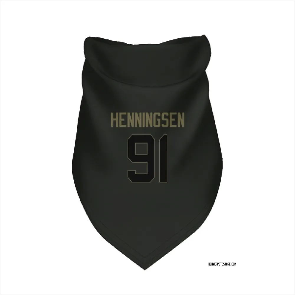 Denver Broncos Matt Henningsen Black Service Pet Bandana for Dog & Cat