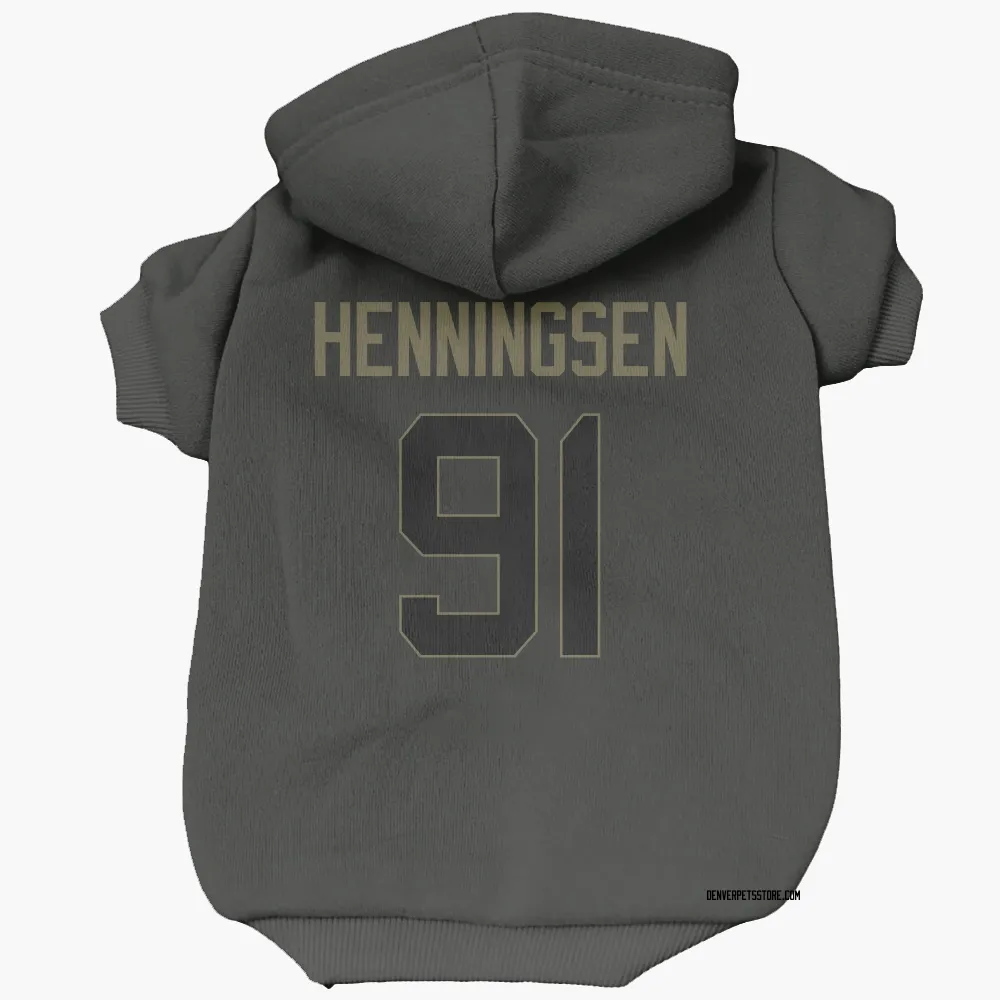 Denver Broncos Matt Henningsen Black Service Pet Hoodie for Dog & Cat