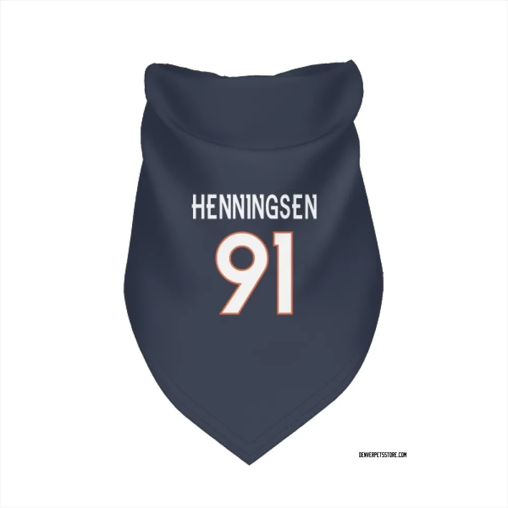 Denver Broncos Matt Henningsen Navy Pet Bandana for Dog & Cat