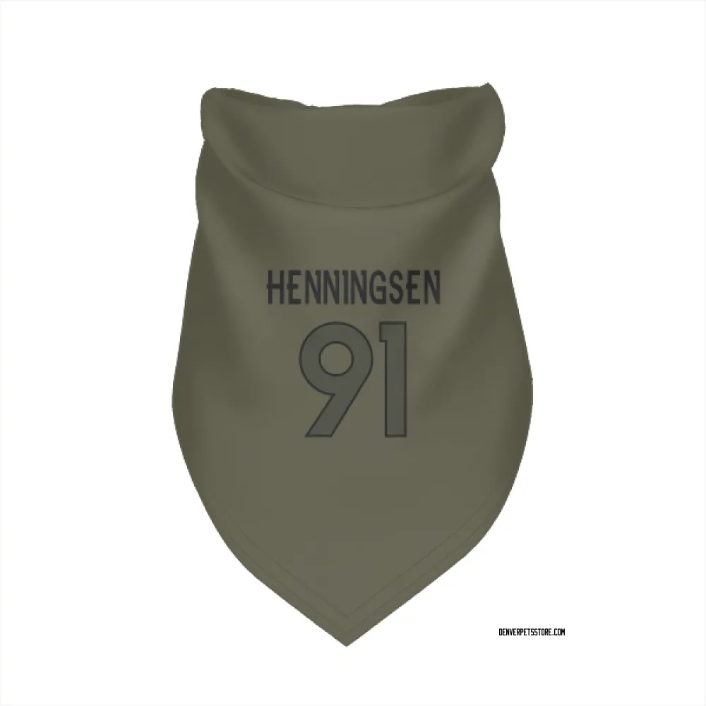 Denver Broncos Matt Henningsen Olive Pet Bandana for Dog & Cat