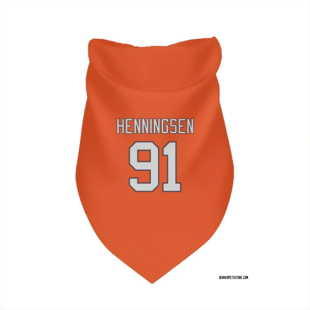 Denver Broncos Matt Henningsen Orange Pet Bandana for Dog & Cat