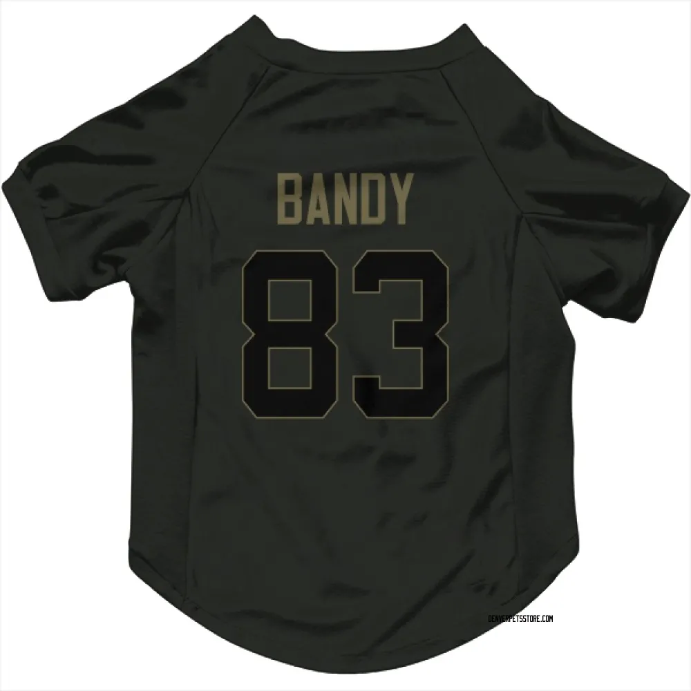 Denver Broncos Michael Bandy Black Service Pet Jersey for Dog & Cat