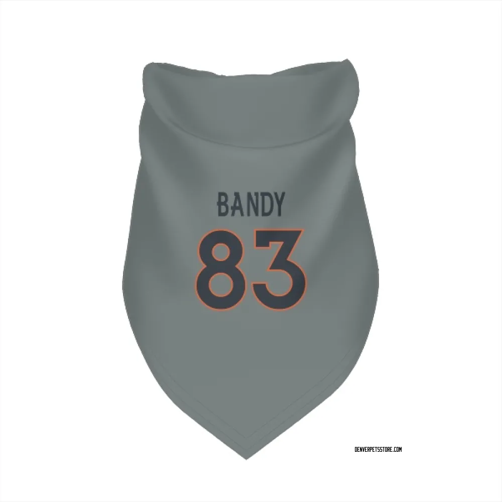 Denver Broncos Michael Bandy Gray Pet Bandana for Dog & Cat