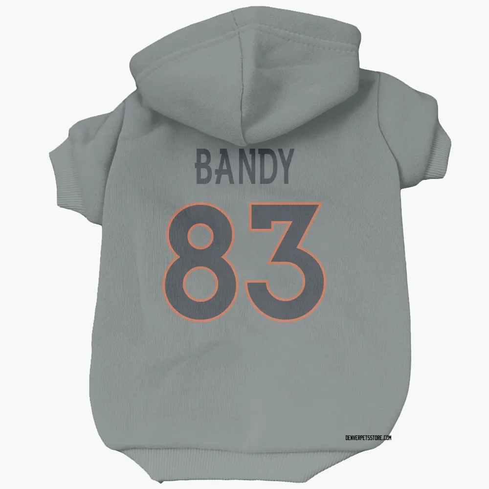Denver Broncos Michael Bandy Gray Pet Hoodie for Dog & Cat
