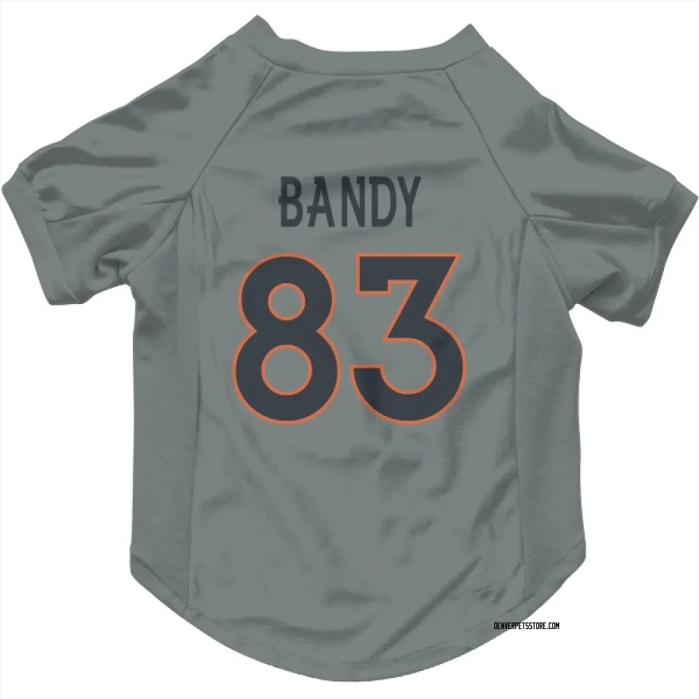 Denver Broncos Michael Bandy Gray Pet Jersey for Dog & Cat
