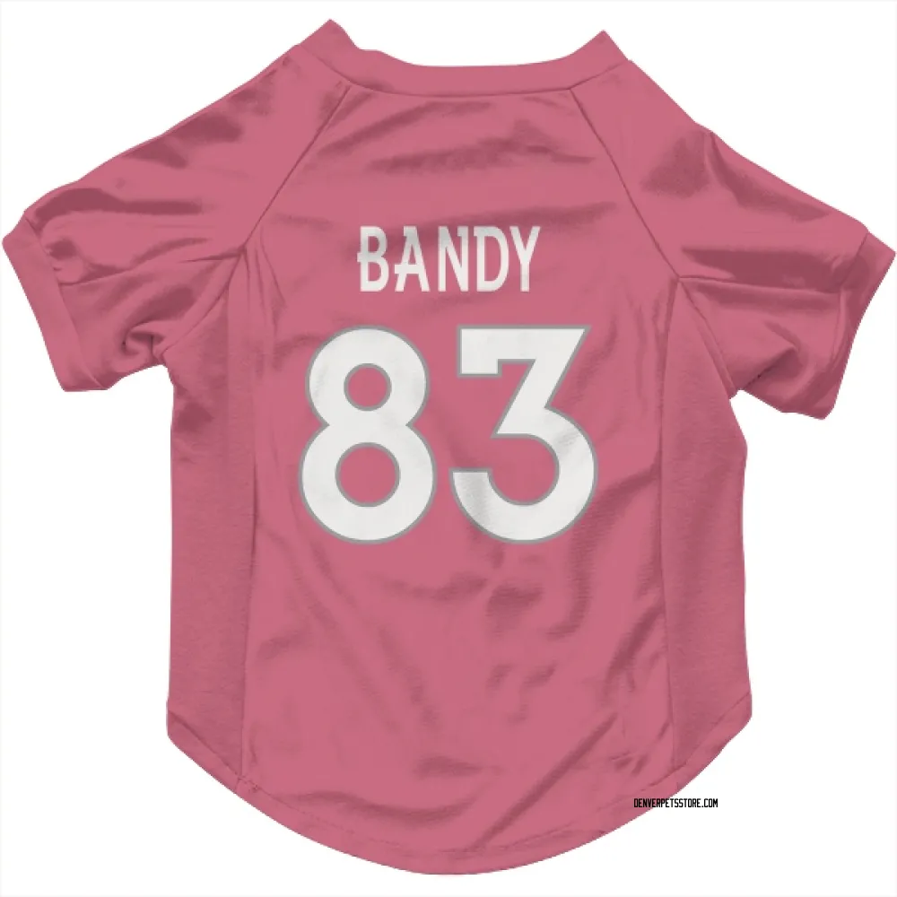 Denver Broncos Michael Bandy Pink Pet Jersey for Dog & Cat