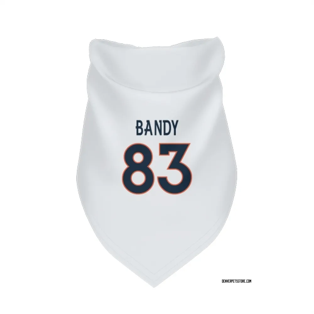 Denver Broncos Michael Bandy White Pet Bandana for Dog & Cat