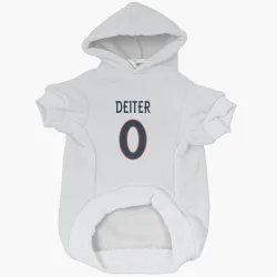 Denver Broncos Michael Deiter White Pet Hoodie for Dog & Cat