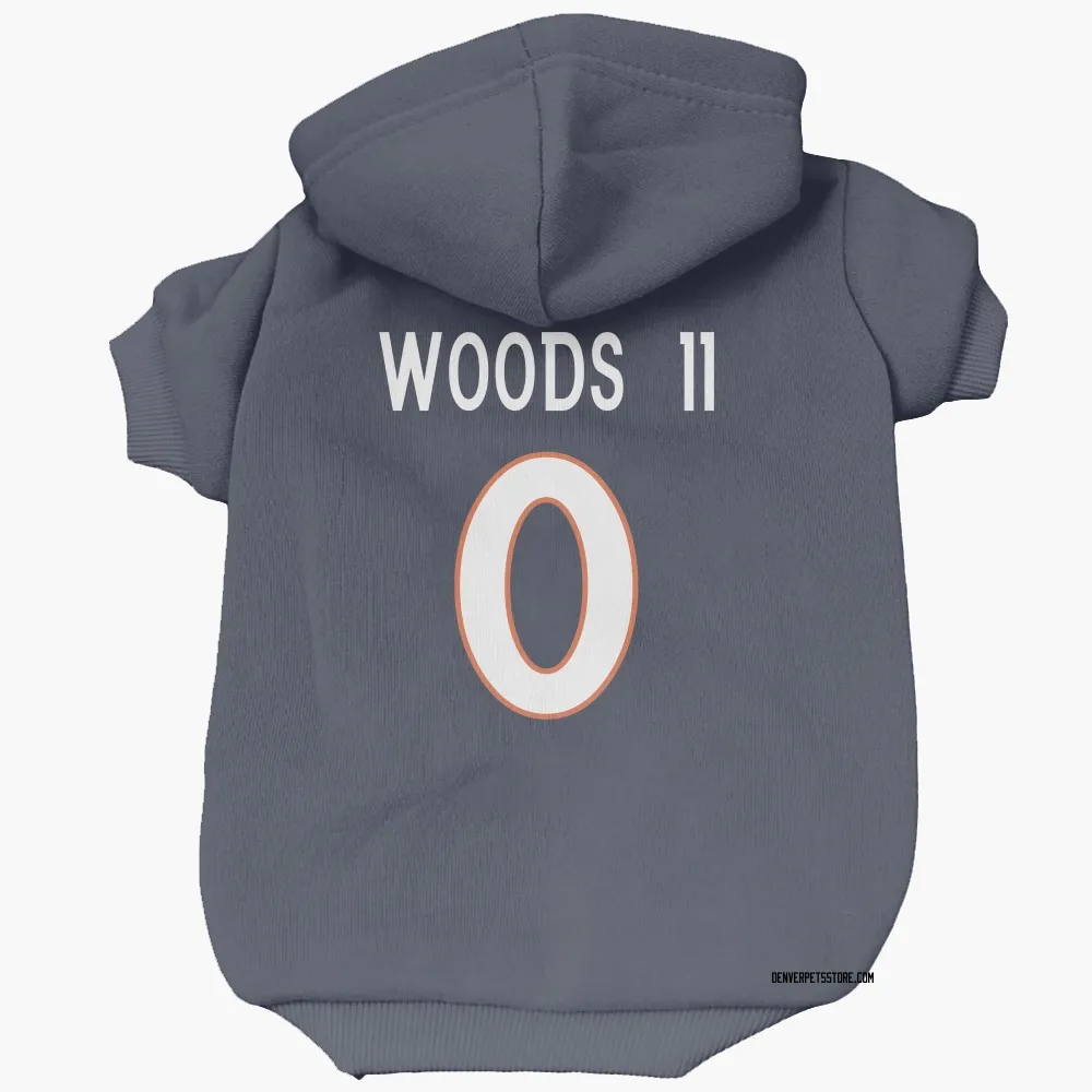 Denver Broncos Michael Woods II Navy Pet Hoodie for Dog & Cat