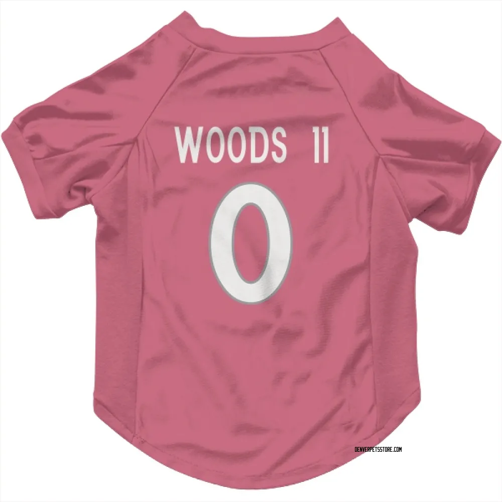 Denver Broncos Michael Woods II Pink Pet Jersey for Dog & Cat