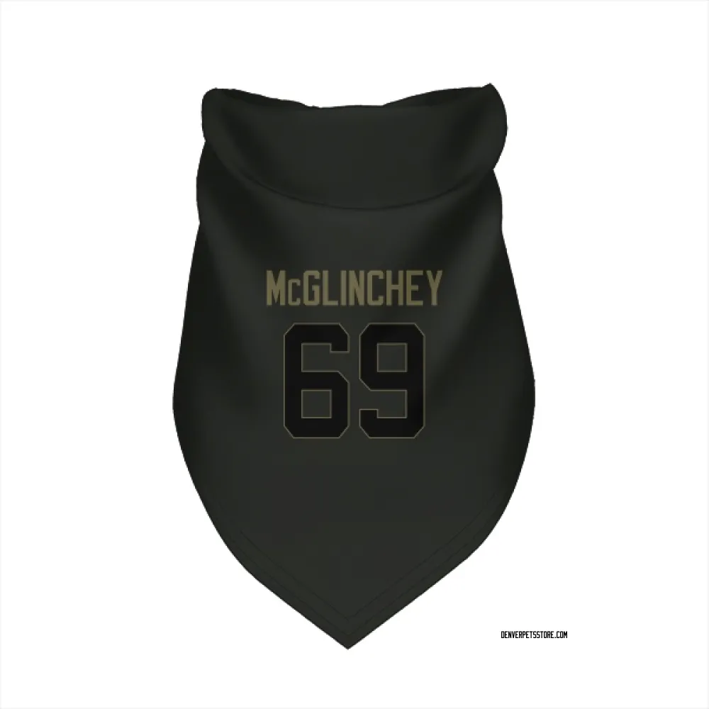 Denver Broncos Mike McGlinchey Black Service Pet Bandana for Dog & Cat