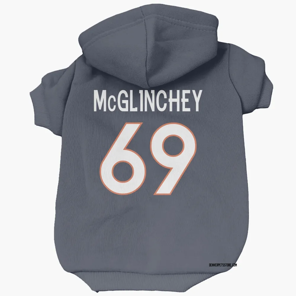 Denver Broncos Mike McGlinchey Navy Pet Hoodie for Dog & Cat