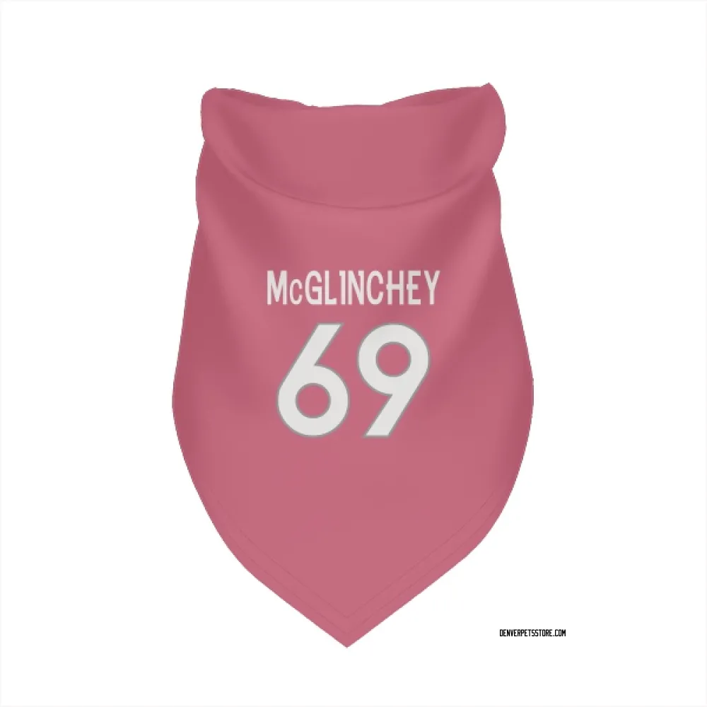 Denver Broncos Mike McGlinchey Pink Pet Bandana for Dog & Cat
