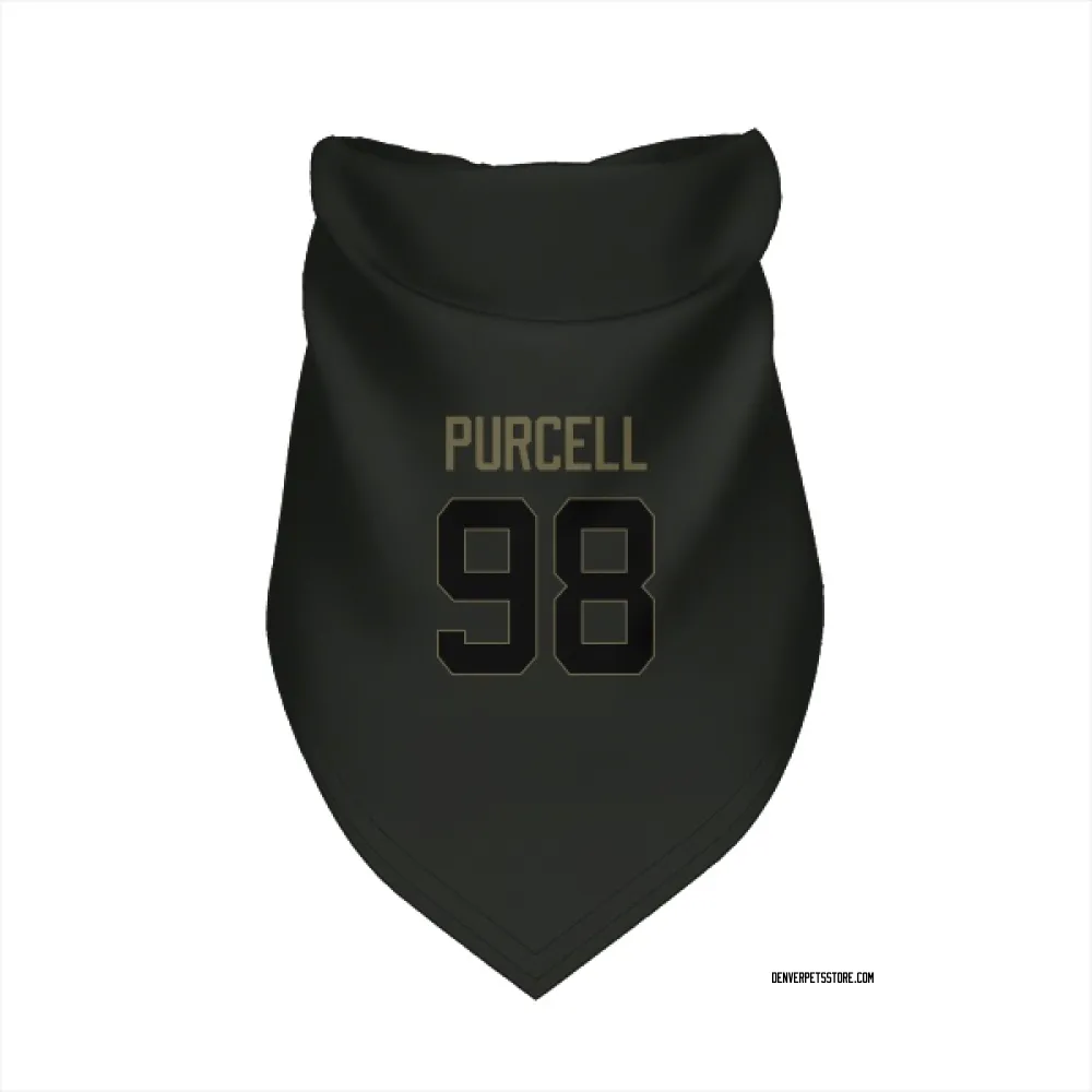 Denver Broncos Mike Purcell Black Service Pet Bandana for Dog & Cat