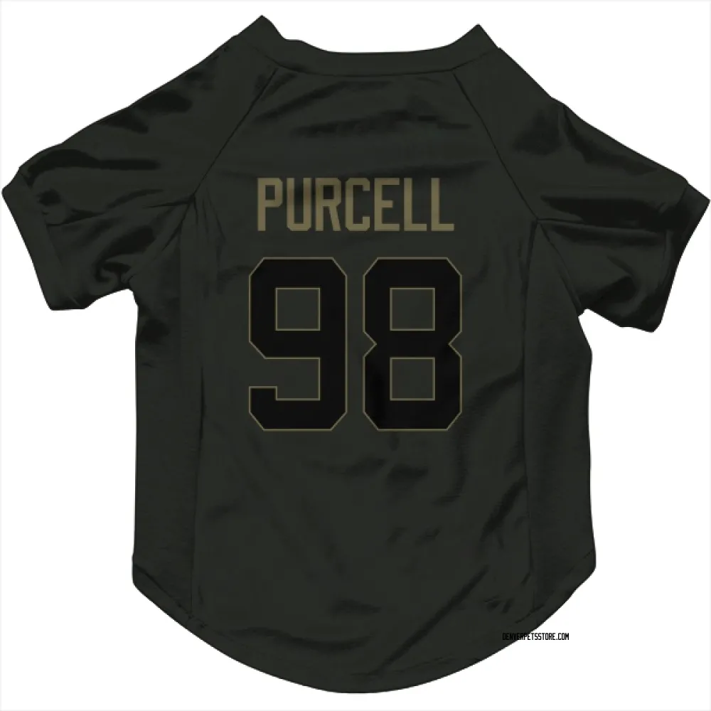 Denver Broncos Mike Purcell Black Service Pet Jersey for Dog & Cat