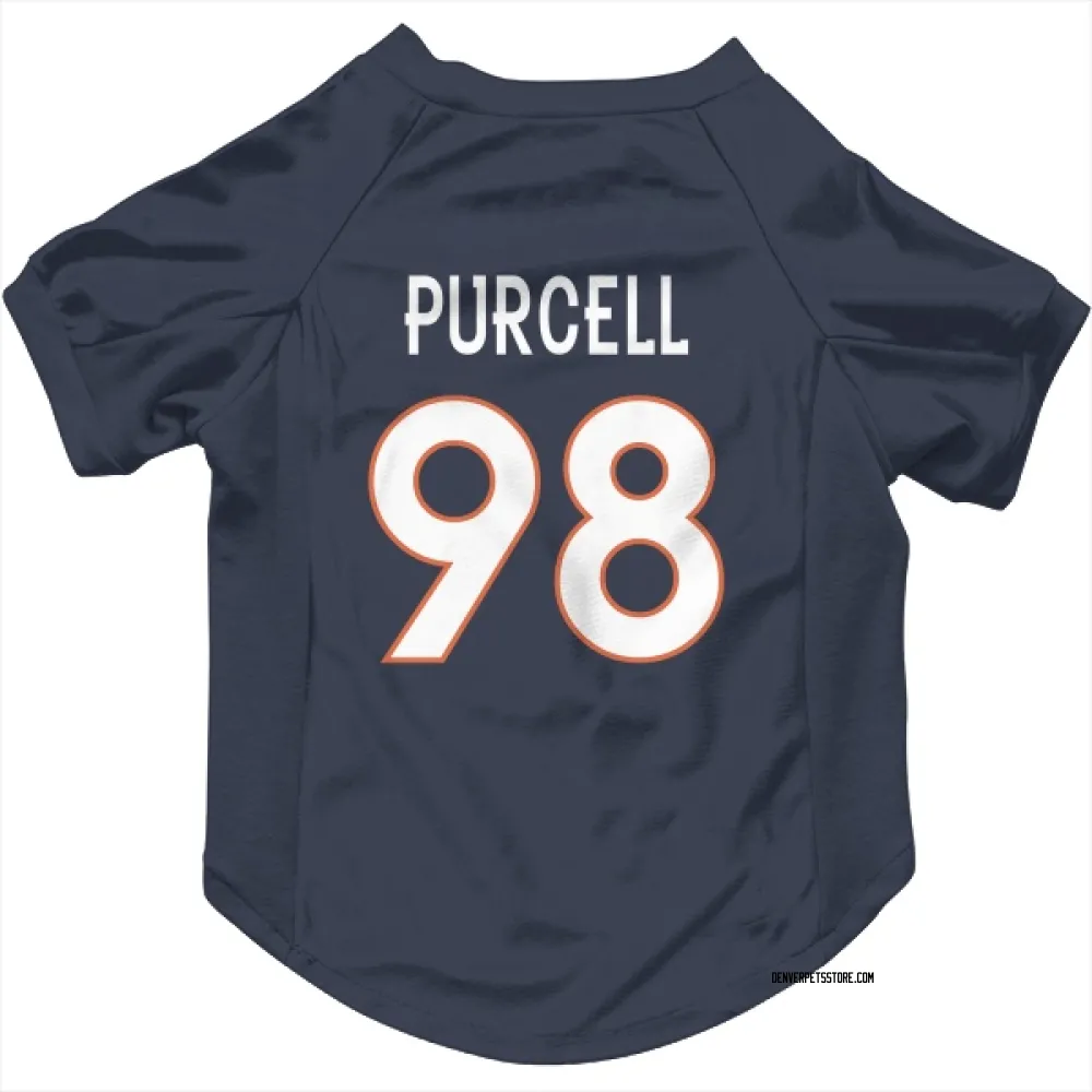 Denver Broncos Mike Purcell Navy Pet Jersey for Dog & Cat