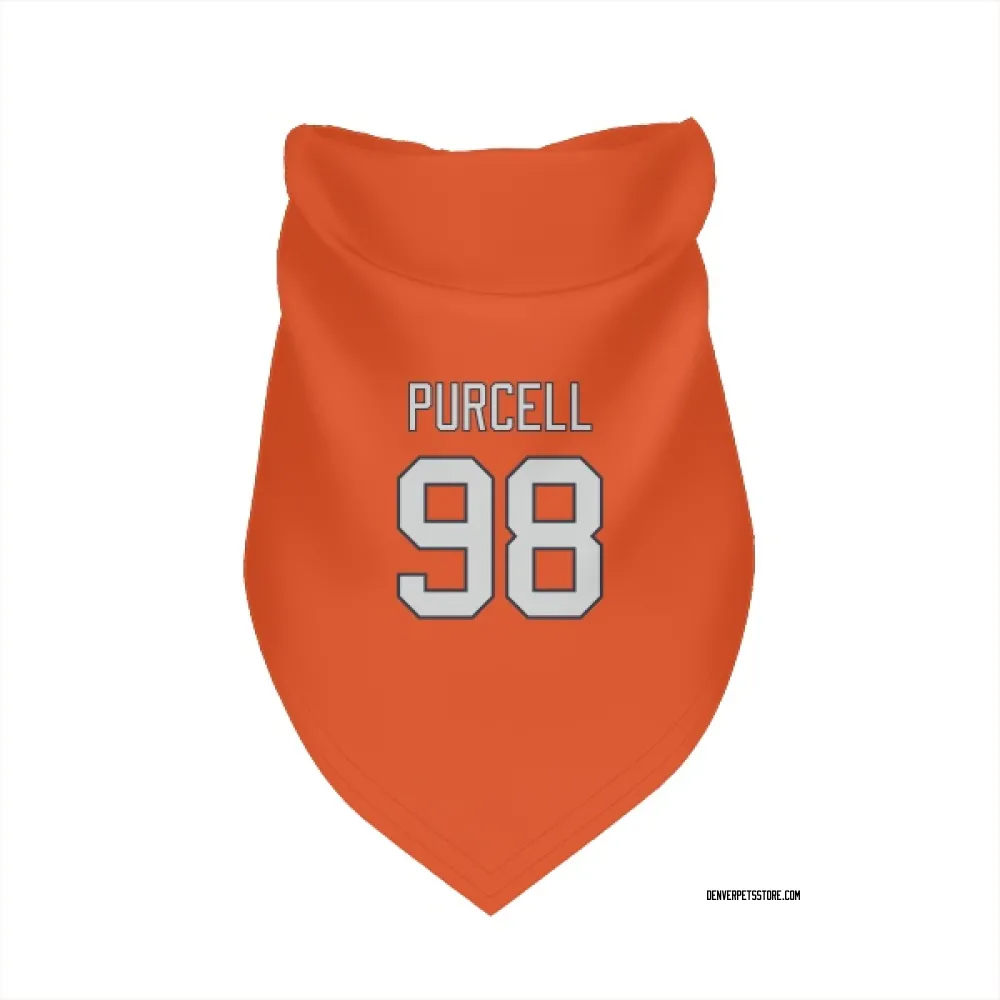 Denver Broncos Mike Purcell Orange Pet Bandana for Dog & Cat