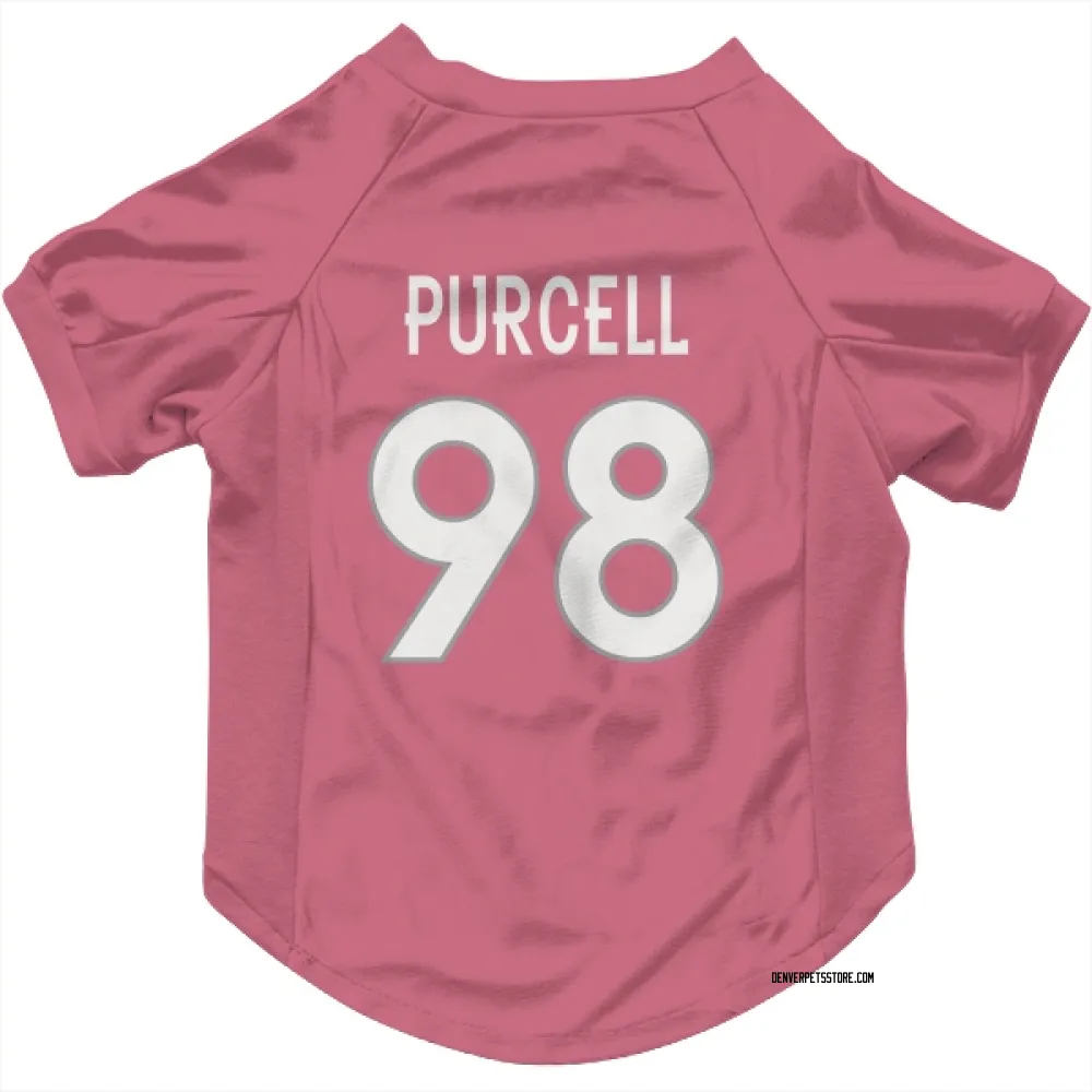 Denver Broncos Mike Purcell Pink Pet Jersey for Dog & Cat