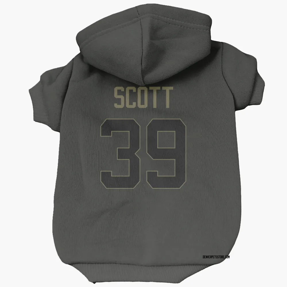 Denver Broncos Miles Scott Black Service Pet Hoodie for Dog & Cat